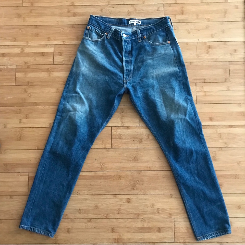 High rise re/done jeans!